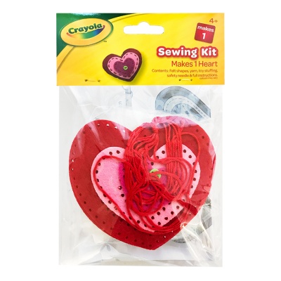 Crayola Felt Heart Sewing Kit RRP £1 CLEARANCE XL 99p